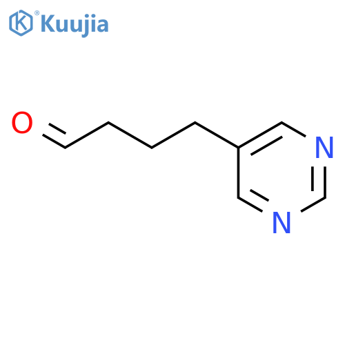4-(pyrimidin-5-yl)butanal structure