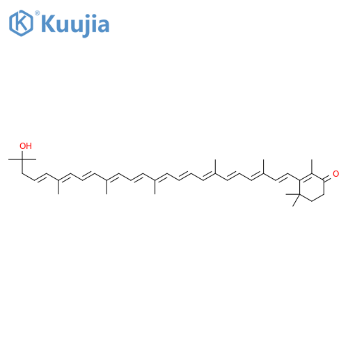 2-Cyclohexen-1-one,3-[(1E,3E,5E,7E,9E,11E,13E,15E,17E,19E,21E)-24-hydroxy-3,7,12,16,20,24-hexamethyl-1,3,5,7,9,11,13,15,17,19,21-pentacosaundecaen-1-yl]-2,4,4-trimethyl- structure