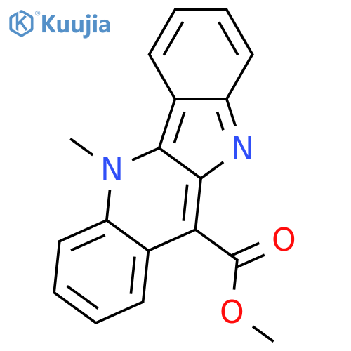 10H-Indolo[3,2-b]quinoline-11-carboxylic acid; 5H-form, N-Me, Me ester structure