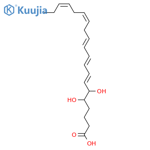 5,6-Dihydroxy-7,9,11,14,17-eicosapentaenoic acid; (5R*,6S*,7E,9E,11Z,14Z,17Z)-form structure