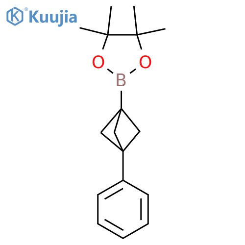 4,4,5,5-Tetramethyl-2-(3-phenylbicyclo[1.1.1]pentan-1-yl)-1,3,2-dioxaborolane structure