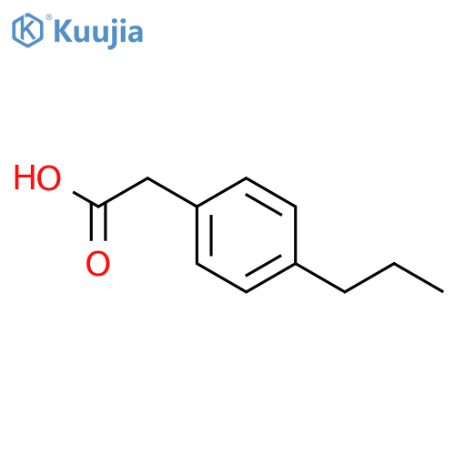 4-N-PROPYLPHENYLACETIC ACID structure