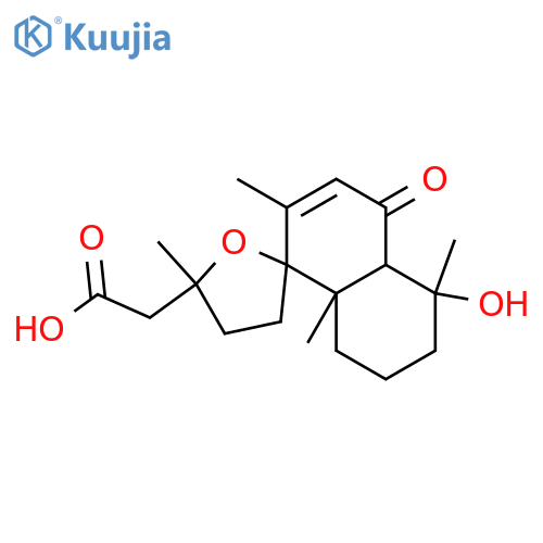 9,13-Epoxy-4-hydroxy-19-nor-6-oxo-7-labden-15-oic acid; (4β,9α,13S)-form structure