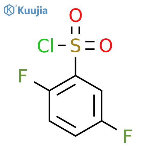 2,5-difluorobenzene-1-sulfonyl chloride structure
