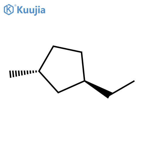 Cyclopentane,1-ethyl-3-methyl-, (1R,3R)-rel- structure