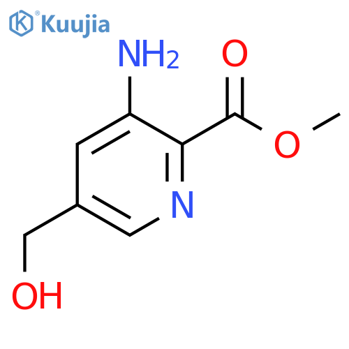 Methyl 3-amino-5-(hydroxymethyl)pyridine-2-carboxylate structure