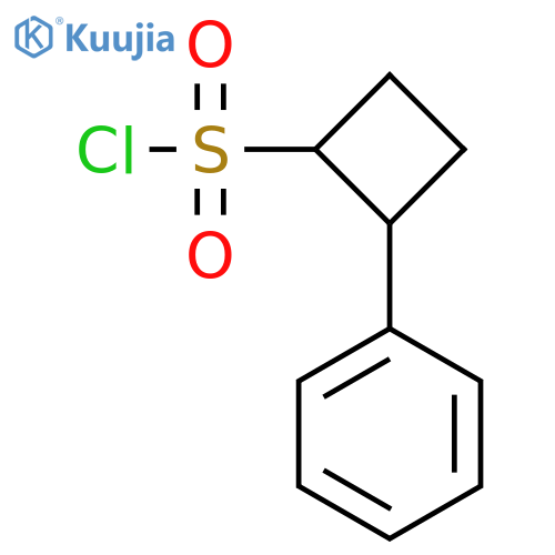 2-phenylcyclobutane-1-sulfonyl chloride, Mixture of diastereomers structure