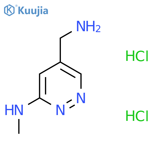 5-(aminomethyl)-N-methylpyridazin-3-amine dihydrochloride structure