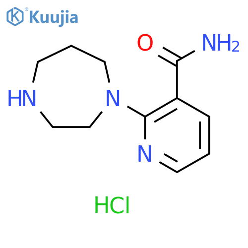 2-(1,4-diazepan-1-yl)pyridine-3-carboxamide
dihydrochloride structure