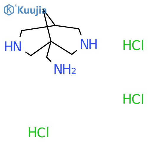 1-{3,7-diazabicyclo3.3.1nonan-1-yl}methanamine trihydrochloride structure