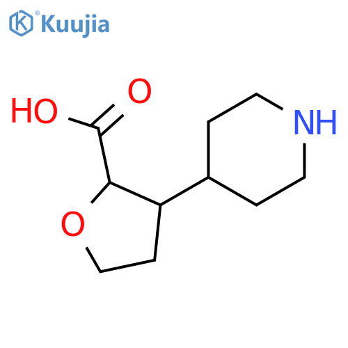 3-(Piperidin-4-yl)oxolane-2-carboxylic acid structure