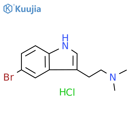 2-(5-bromo-1H-indol-3-yl)ethyldimethylamine hydrochloride structure