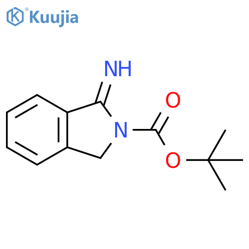 tert-butyl 1-imino-2,3-dihydro-1H-isoindole-2-carboxylate structure