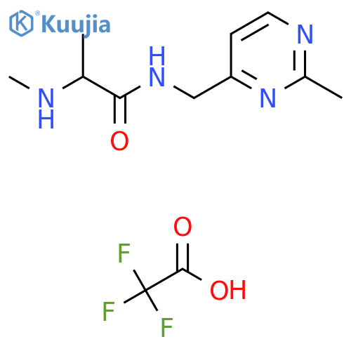 2-(methylamino)-N-(2-methylpyrimidin-4-yl)methylpropanamide, trifluoroacetic acid structure