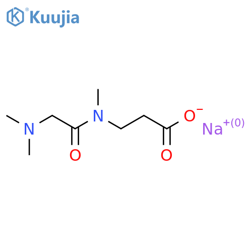 sodium 3-2-(dimethylamino)-N-methylacetamidopropanoate structure
