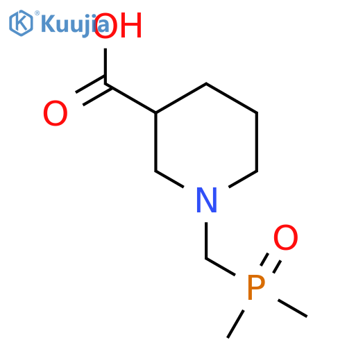1-[(Dimethylphosphoryl)methyl]piperidine-3-carboxylic acid structure