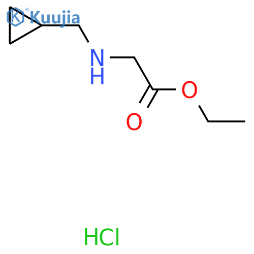 ethyl 2-(cyclopropylmethyl)aminoacetate hydrochloride structure