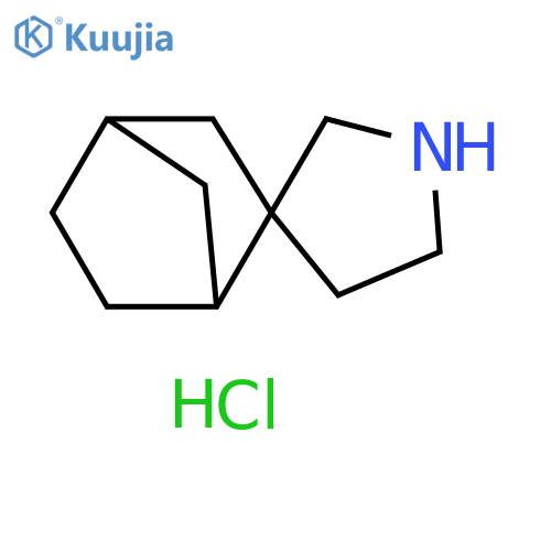 spiro[bicyclo[2.2.1]heptane-2,3'-pyrrolidine]
hydrochloride structure