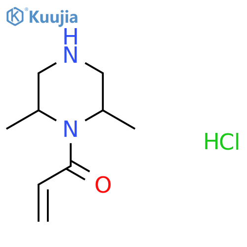 1-(2,6-Dimethylpiperazin-1-yl)prop-2-en-1-one hydrochloride structure