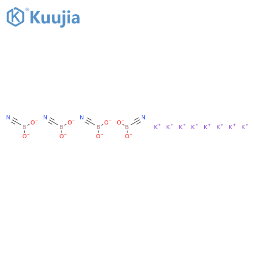Potassium tetracyanoborate structure
