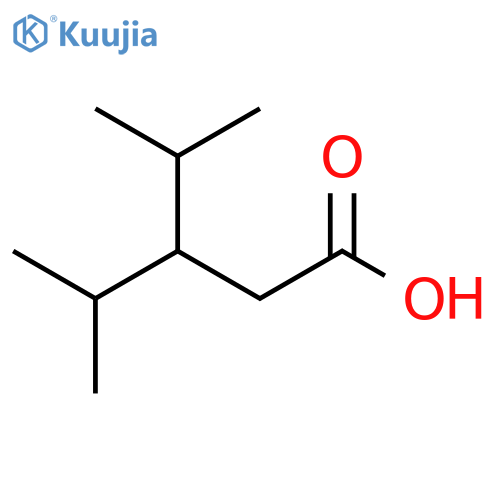 4-methyl-3-(propan-2-yl)pentanoic acid structure