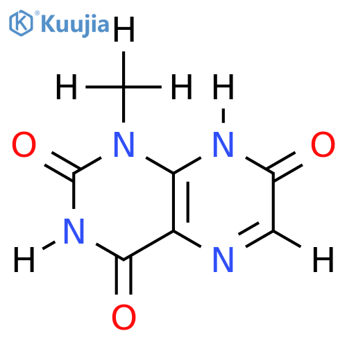 1-Me-2,4,7(1H,3H,8H)-Pteridinetrione structure