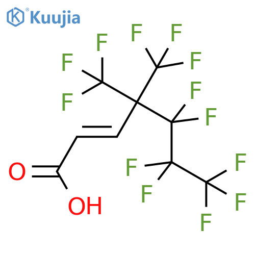 4,4-Bis(trifluoromethyl)-5,5,6,6,7,7,7-heptafluorohept-2-enoic acid structure