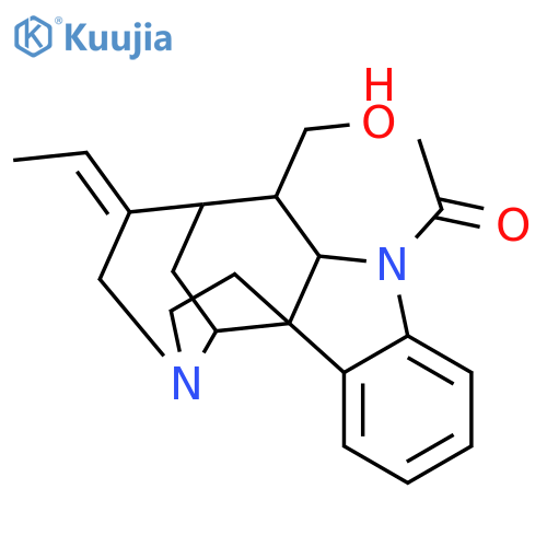 Curan-17-ol,1-acetyl-19,20-didehydro-, (16a,19E)- (9CI) structure
