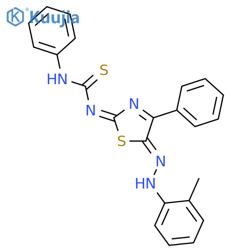 Thiourea,N-[5-[2-(2-methylphenyl)diazenyl]-4-phenyl-2-thiazolyl]-N'-phenyl- structure