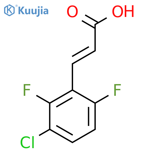 3-(3-chloro-2,6-difluorophenyl)prop-2-enoic acid structure