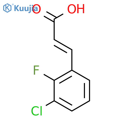 3-(3-chloro-2-fluorophenyl)prop-2-enoic acid structure