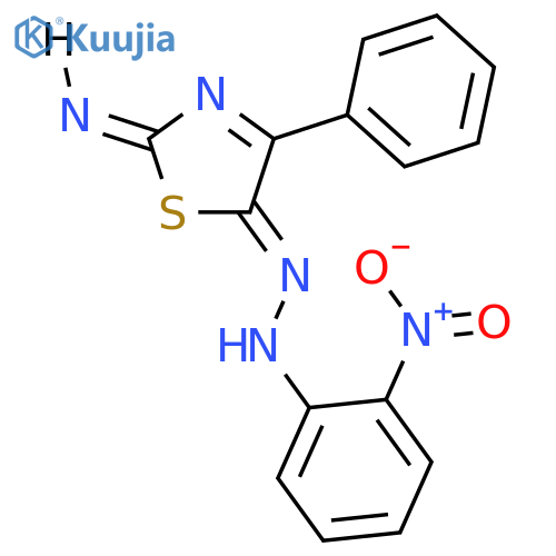 2-Thiazolamine,5-[2-(2-nitrophenyl)diazenyl]-4-phenyl- structure