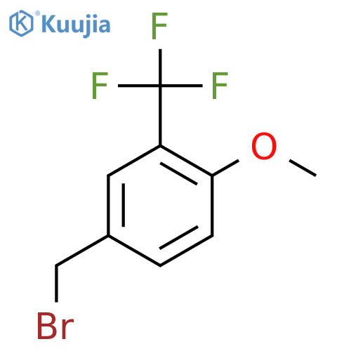 4-(Bromomethyl)-1-methoxy-2-(trifluoromethyl)benzene structure