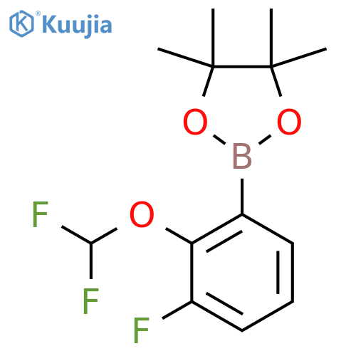 2-(2-(Difluoromethoxy)-3-fluorophenyl)-4,4,5,5-tetramethyl-1,3,2-dioxaborolane structure