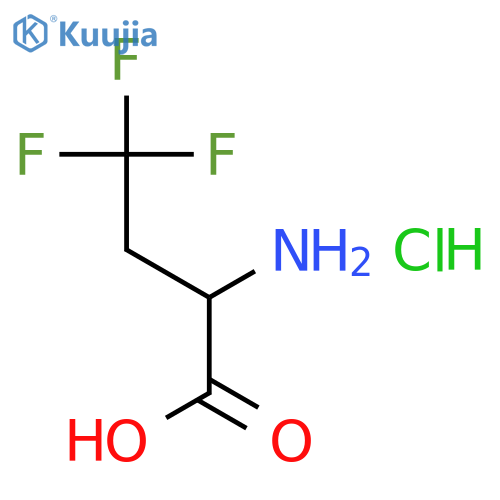 2-Amino-4,4,4-trifluorobutanoic acid hydrochloride structure