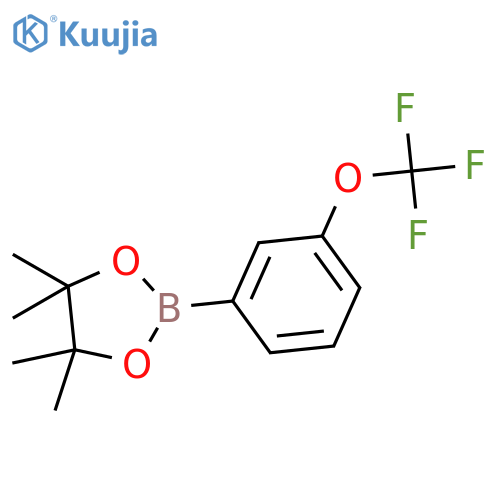 4,4,5,5-Tetramethyl-2-(3-(trifluoromethoxy)phenyl)-1,3,2-dioxaborolane structure