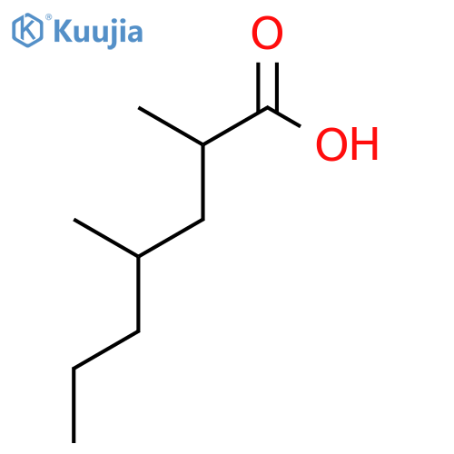 2,4-dimethylheptanoic acid structure