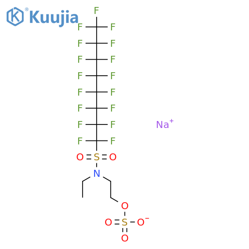 Sodium 2-(N-Ethylperfluorooctane-1-sulfonamido)ethyl Phosphate structure