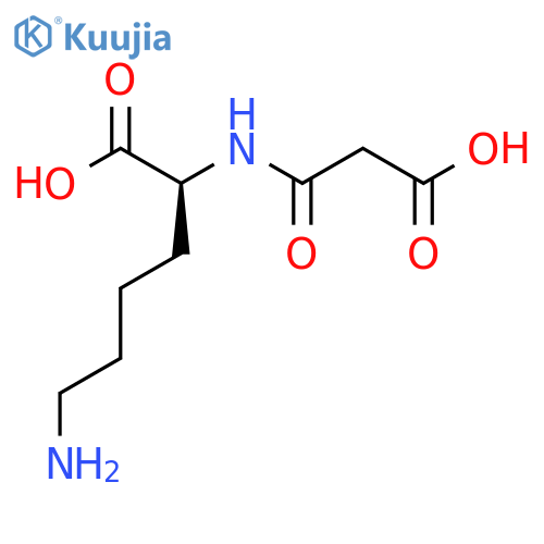 (2S)-6-amino-2-(2-carboxyacetamido)hexanoic acid structure