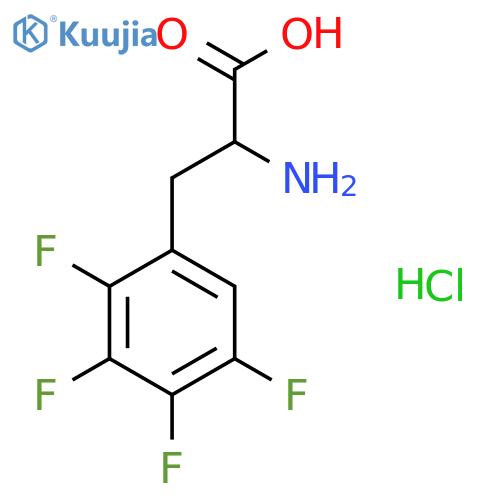 2-amino-3-(2,3,4,5-tetrafluorophenyl)propanoic acid hydrochloride structure