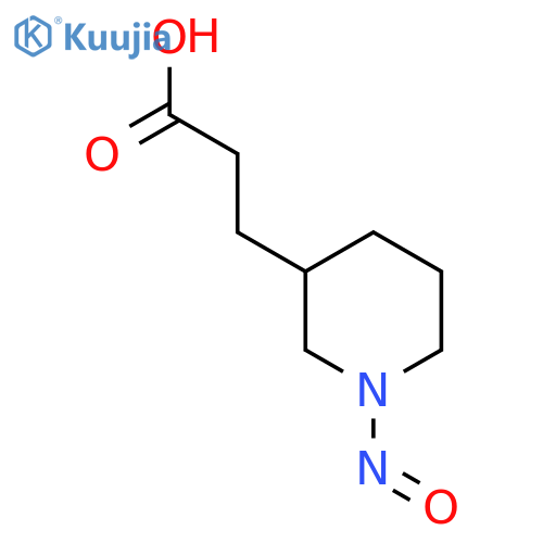 3-(1-Nitrosopiperidin-3-yl)propanoic acid structure