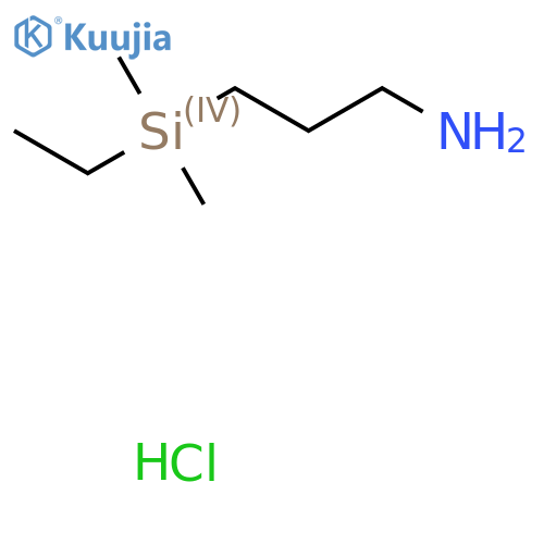 (3-Aminopropyl)(ethyl)dimethylsilane hydrochloride structure