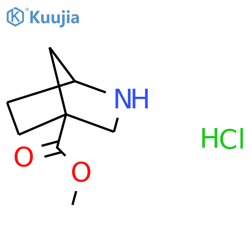 methyl 2-azabicyclo2.2.1heptane-4-carboxylate hydrochloride structure