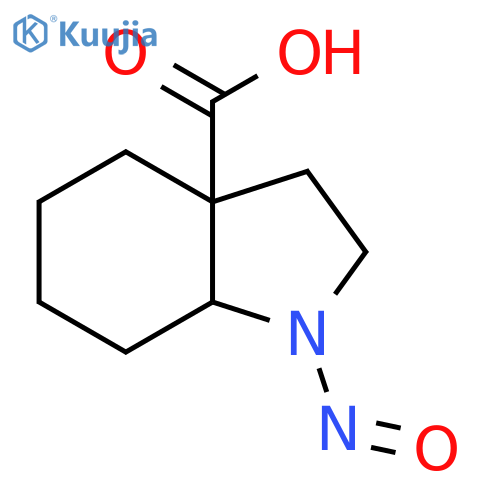 1-nitroso-octahydro-1H-indole-3a-carboxylic acid structure