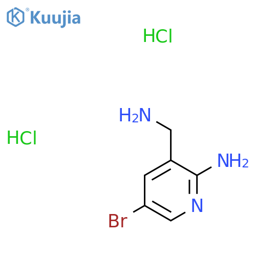 3-(aminomethyl)-5-bromopyridin-2-amine dihydrochloride structure