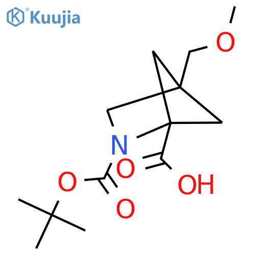 2-(tert-butoxy)carbonyl-4-(methoxymethyl)-2-azabicyclo2.1.1hexane-1-carboxylic acid structure
