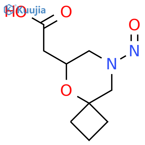 2-{8-Nitroso-5-oxa-8-azaspiro[3.5]nonan-6-yl}acetic acid structure
