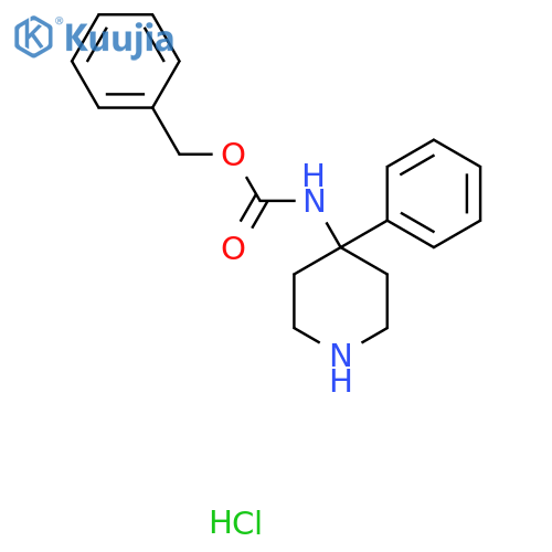 benzyl N-(4-phenylpiperidin-4-yl)carbamate hydrochloride structure
