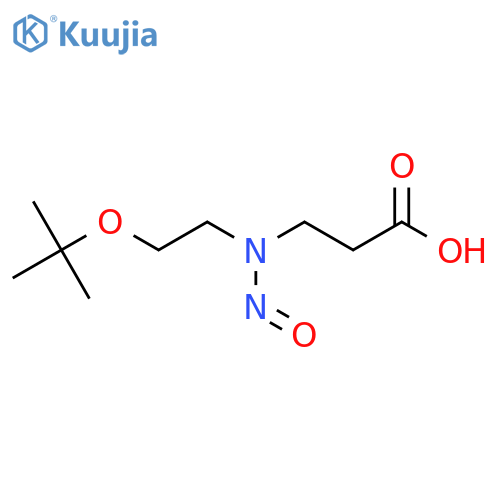 3-{2-(tert-butoxy)ethyl(nitroso)amino}propanoic acid structure