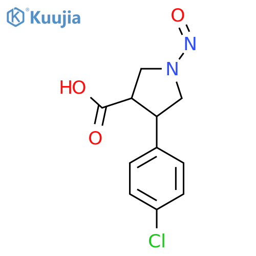 4-(4-Chlorophenyl)-1-nitrosopyrrolidine-3-carboxylic acid structure